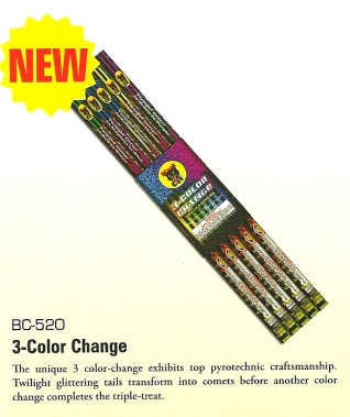 Color Changing Roman Candles